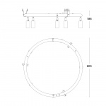 Starlight 5 Rund Taklampa/Vägglampa Vit Starlight 5 Rund Taklampa/Vägglampa Vit