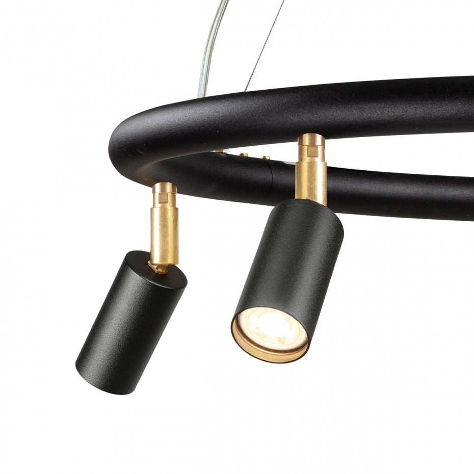 Starlight 5 Rund Taklampa/Vägglampa Svart