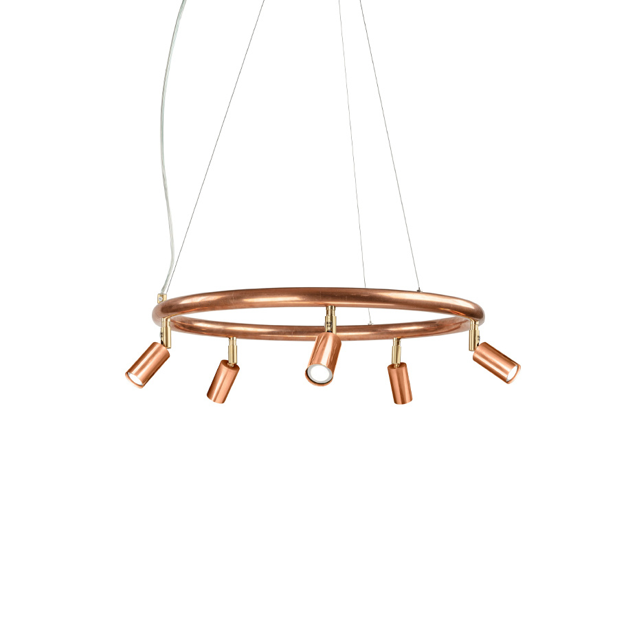 Örsjö Starlight 5 Rund Taklampa/Vägglampa Rå Koppar