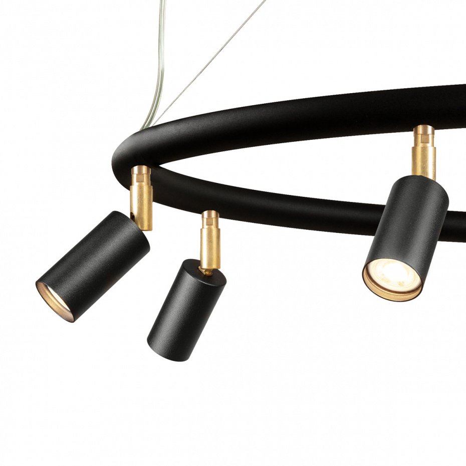 Starlight 9 Rund Taklampa/Vägglampa Svart