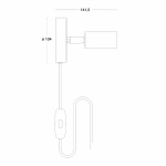 Starlight 1 Tak/Vägg Kopplingshus Med Kabel Rå Stål Starlight 1 Tak/Vägg Kopplingshus Med Kabel Rå Stål