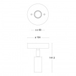 Starlight 1 Tak/Vägg Kopplingshus Fast Montage Rå Mässing Starlight 1 Tak/Vägg Kopplingshus Fast Montage Rå Mässing