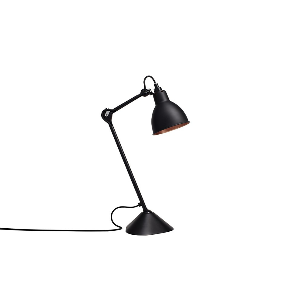 Lampe Gras N°205 Bordslampa Svart/Svart/Koppar