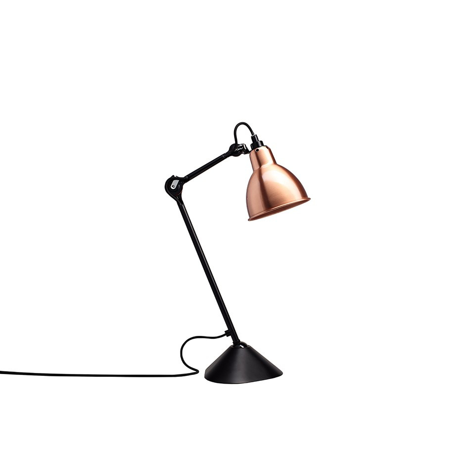 Lampe Gras N°205 Bordslampa Svart/Koppar