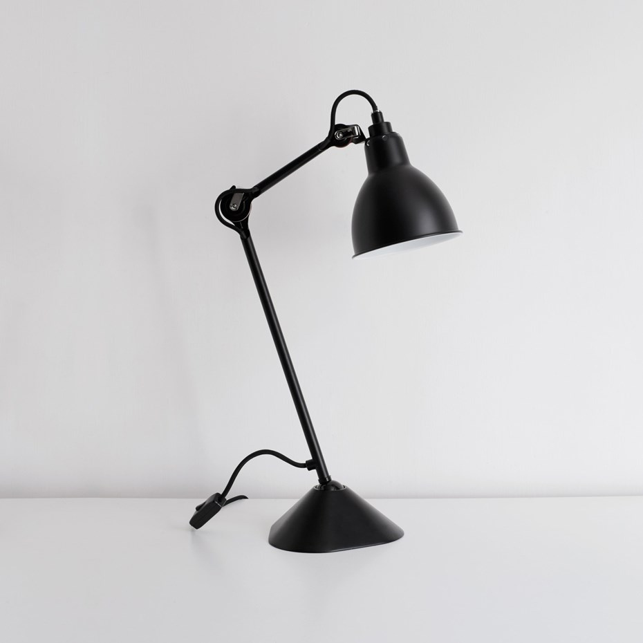 Lampe Gras N°205 Bordslampa Svart/Koppar