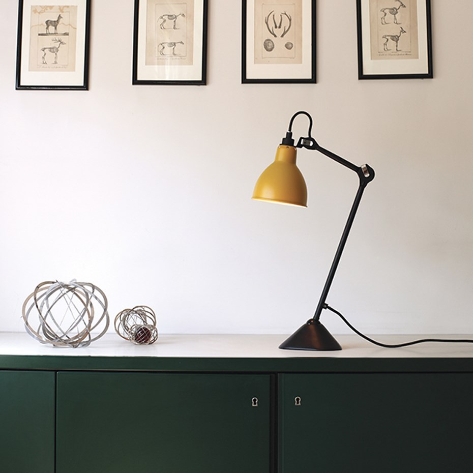 Lampe Gras N°205 Bordslampa Svart/Koppar