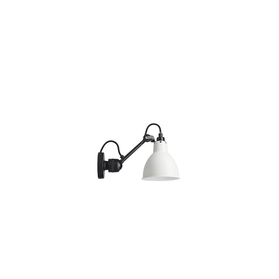 Lampe Gras N°304 SW Vägglampa Svart/Vit