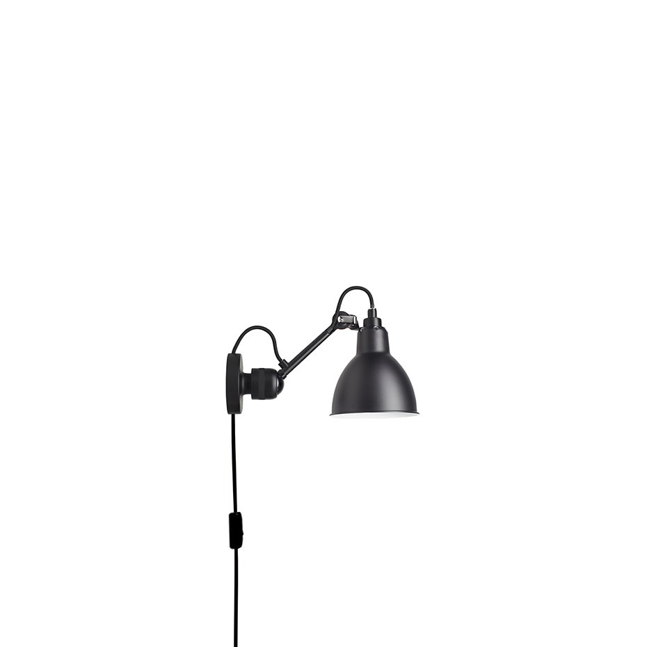 Lampe Gras N°304 CA Vägglampa Svart