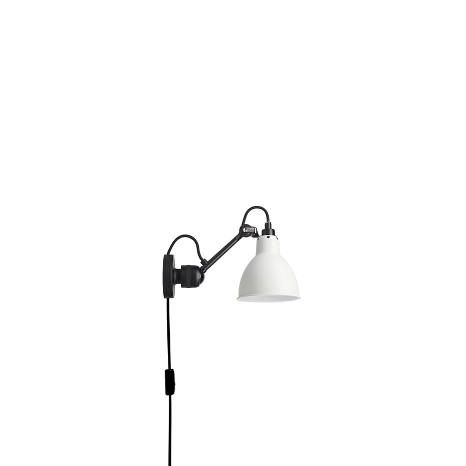 Lampe Gras N°304 CA Vägglampa Svart/Vit