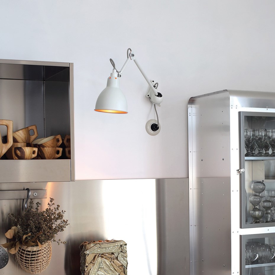 Lampe Gras N°222 Vägglampa Svart/Koppar