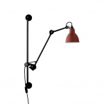Lampe Gras N°210 Vägglampa Svart/Röd Lampe Gras N°210 Vägglampa Svart/Röd