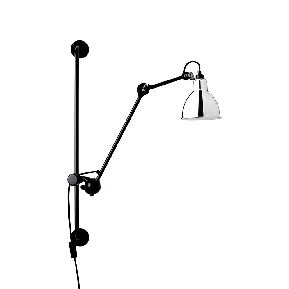 Lampe Gras N°210 Vägglampa Svart/Krom