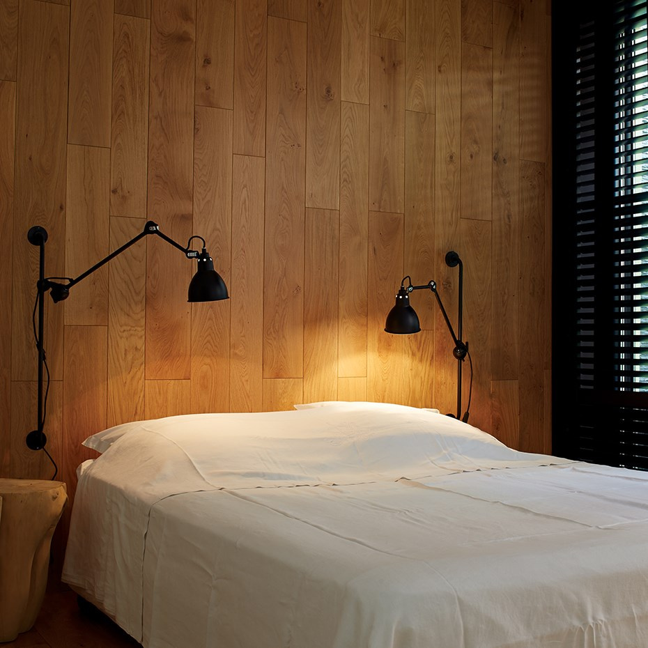 Lampe Gras N°210 Vägglampa Svart/Vit