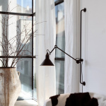 Lampe Gras N°214 Vägglampa Svart/Blå Lampe Gras N°214 Vägglampa Svart/Blå