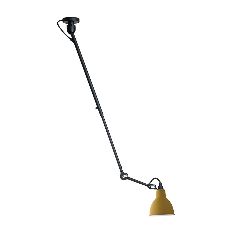 Lampe Gras N°302 Taklampa Svart/Gul