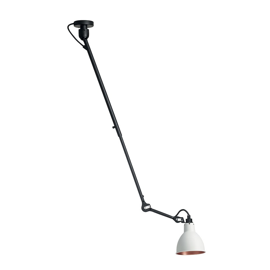 Lampe Gras N°302 Taklampa Svart/Vit/Koppar