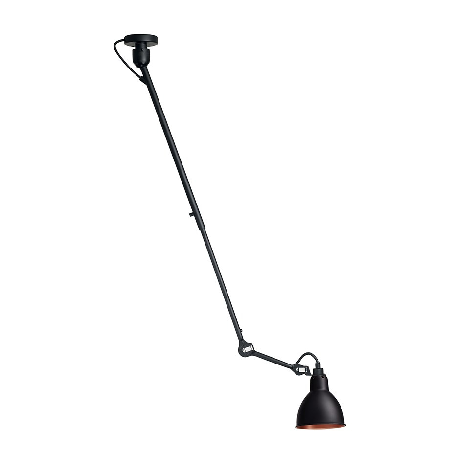 Lampe Gras N°302 Taklampa Svart/Svart/Koppar