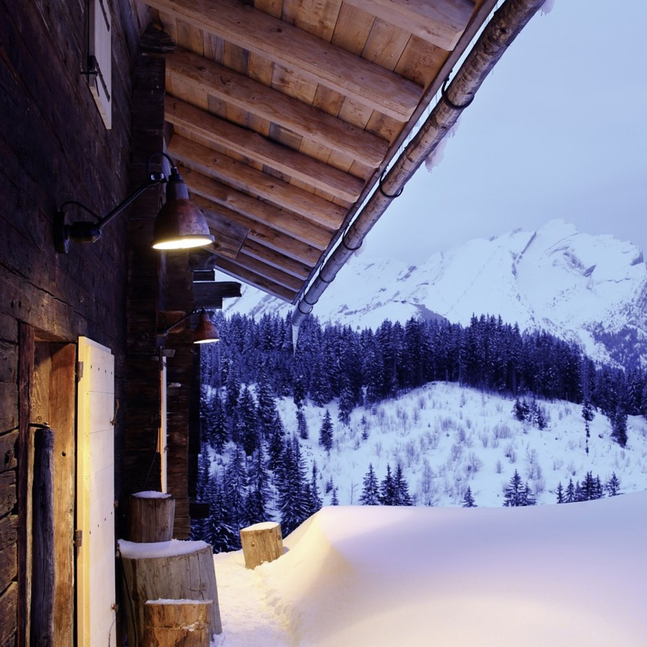 Lampe Gras N°304 XL Utomhus Vägglampa Svart