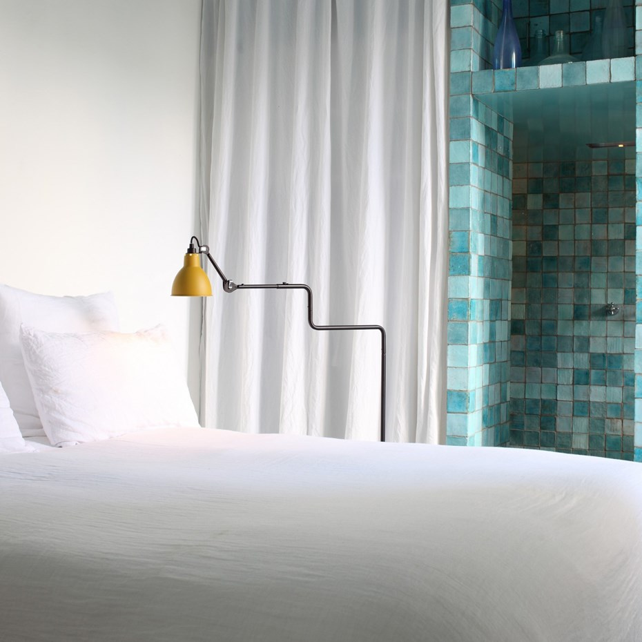 Lampe Gras N°411 Golvlampa Svart/Krom