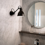 Lampe Gras N°304 Badrum Vägglampa Svart IP64 Lampe Gras N°304 Badrum Vägglampa Svart IP64