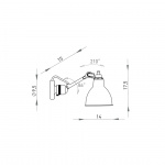 Lampe Gras N°304 Badrum Vägglampa Svart IP64 Lampe Gras N°304 Badrum Vägglampa Svart IP64