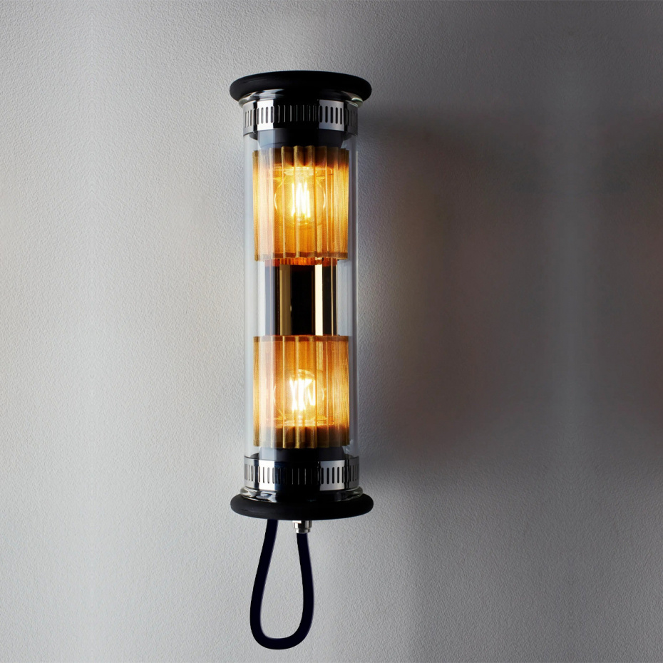 In The Tube 100-350 Vägglampa Gold/Gold IP64