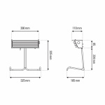 Biny Bordslampa White/Black/White Biny Bordslampa White/Black/White