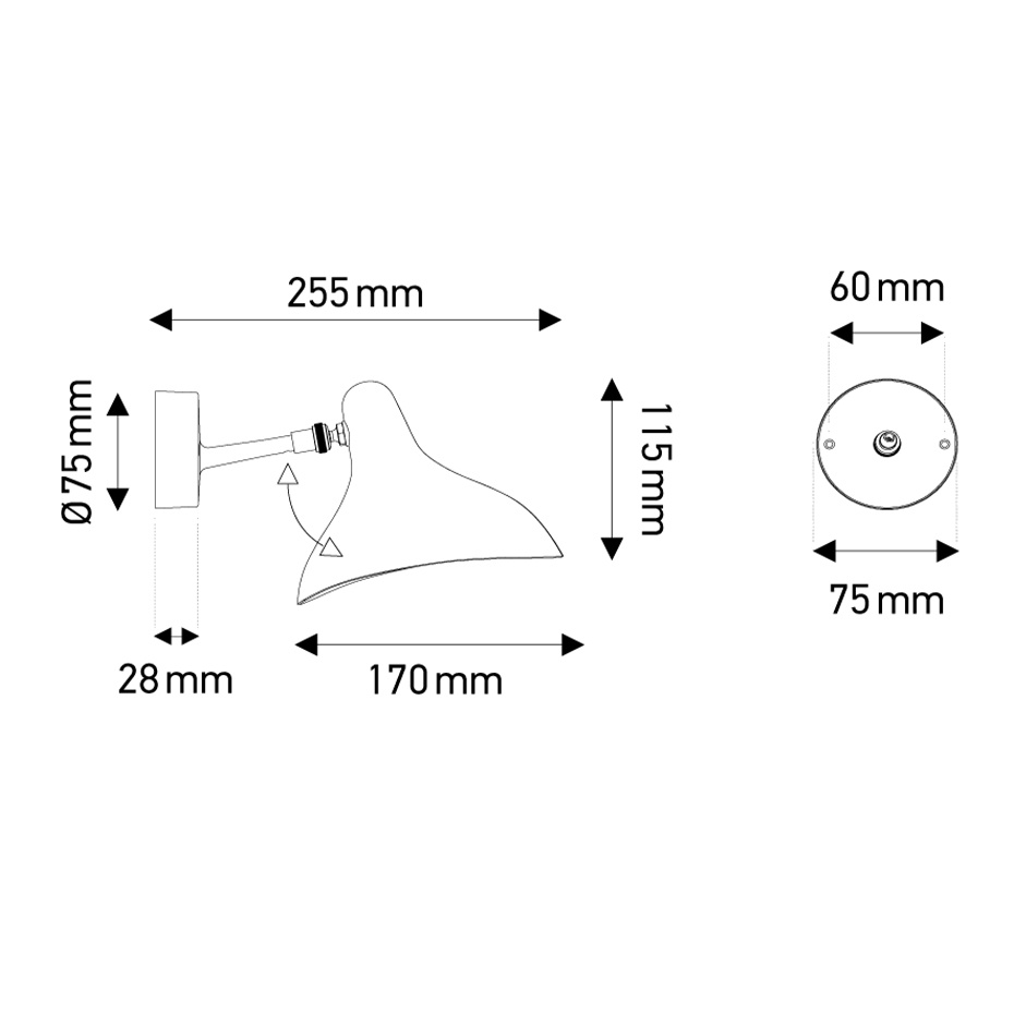 Mantis BS5 Mini Vägglampa Black