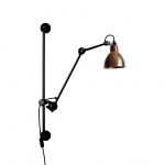 Lampe Gras N°210 Vägglampa Svart/Rå Koppar Lampe Gras N°210 Vägglampa Svart/Rå Koppar