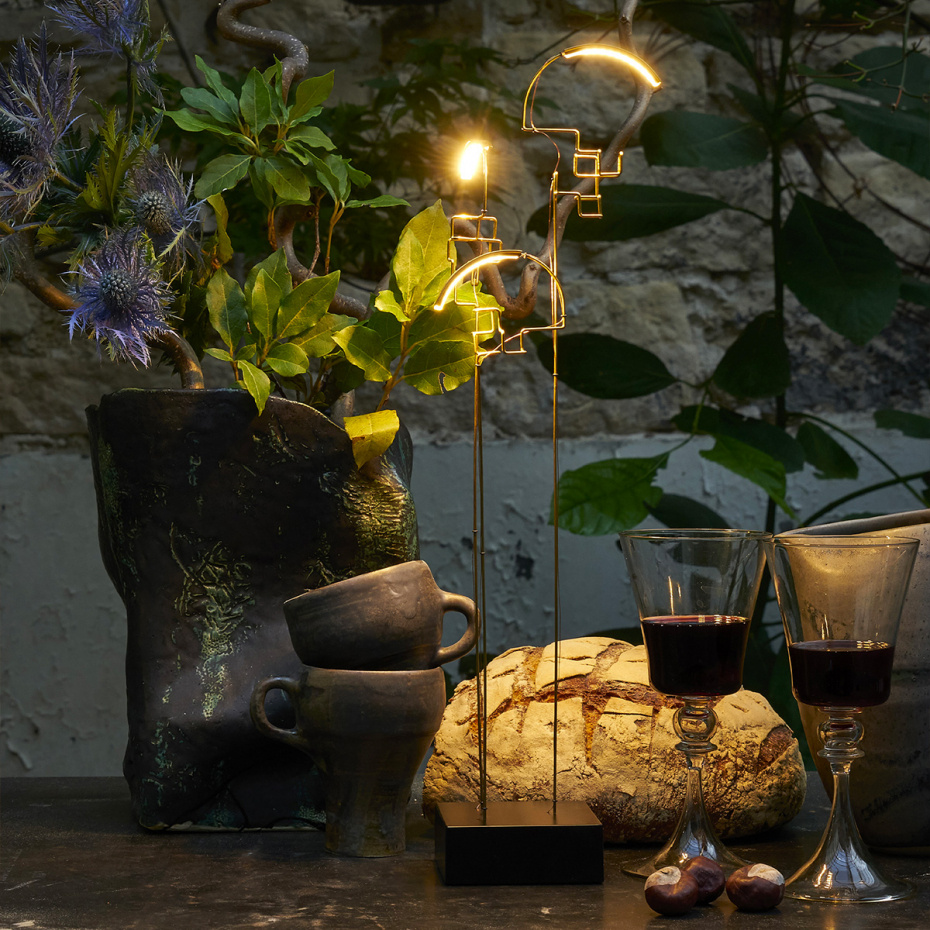 Boucle Portabel Bordslampa Gold