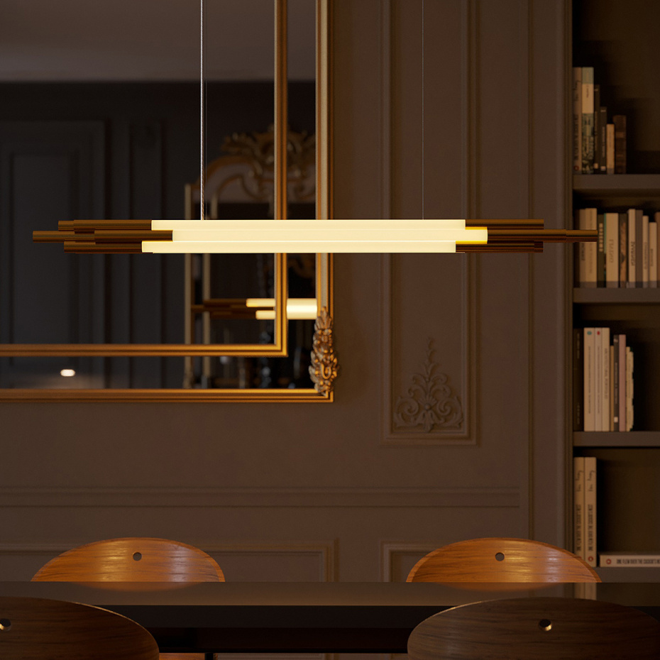 Org 1300 Pendant Horizontal Gold