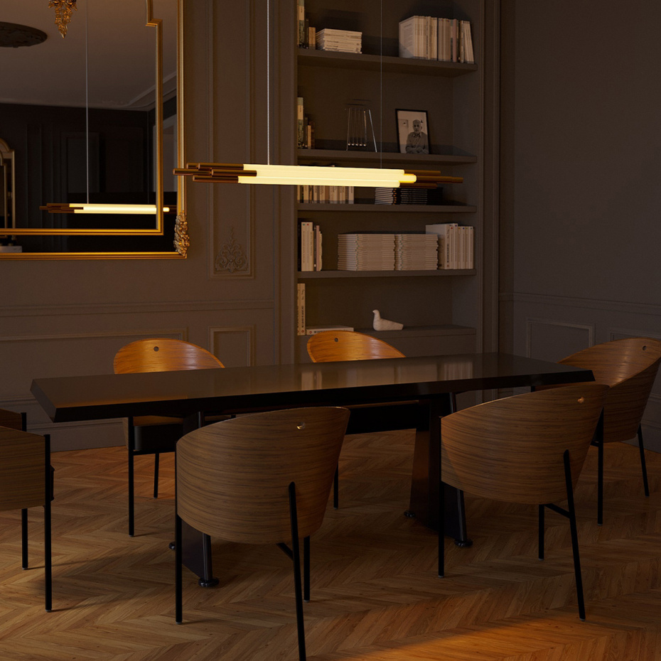 Org 1300 Pendant Horizontal Gold
