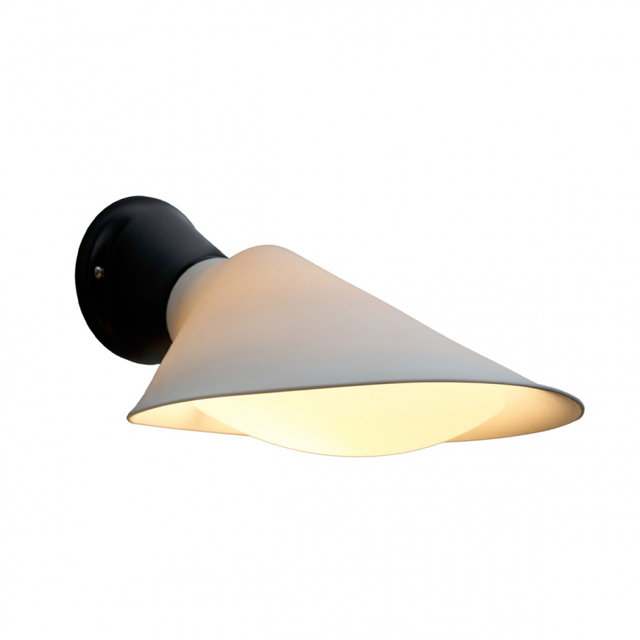 Plume Vägglampa Black/Porcelain