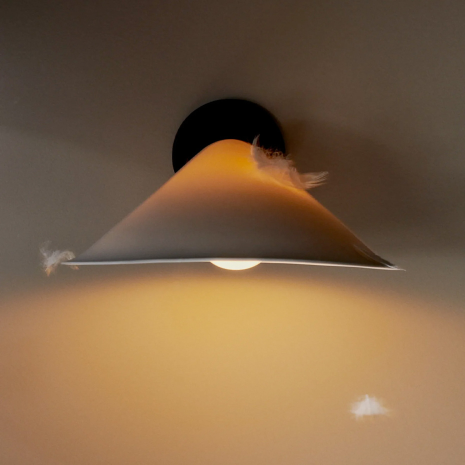 Plume Cable Vägglampa Black/Porcelain