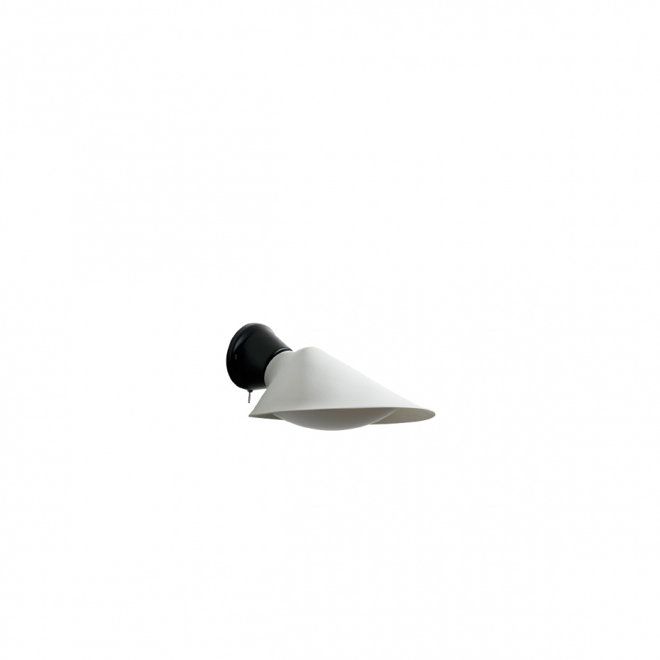 Plume Switch Vägglampa Black/Porcelain