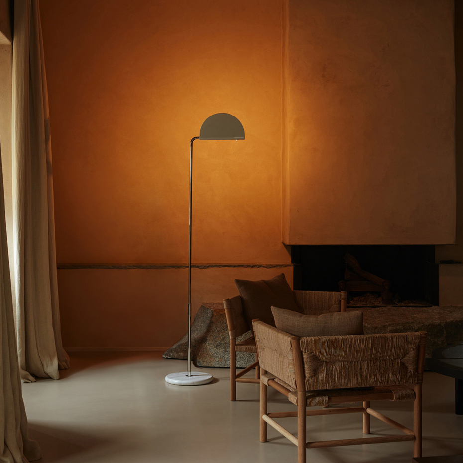 Mezzaluna Golvlampa White