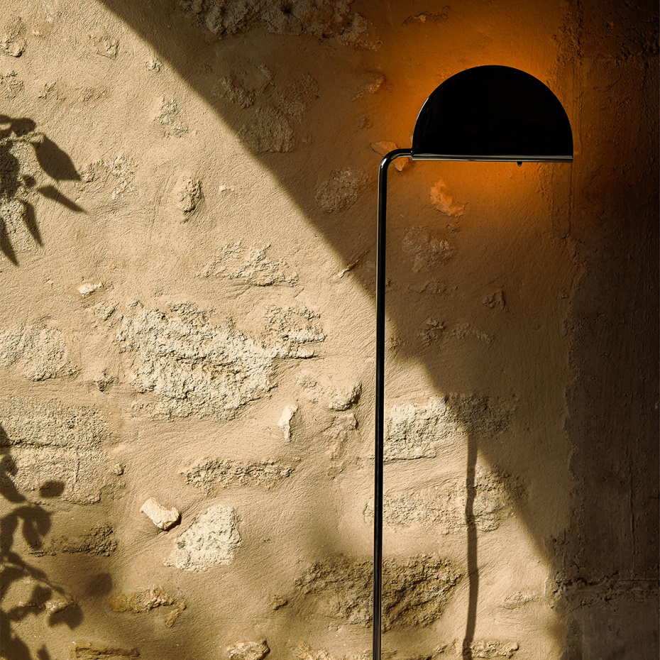 Mezzaluna Golvlampa Chrome