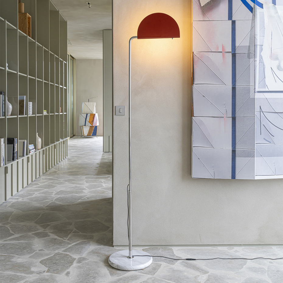 Mezzaluna Golvlampa Red