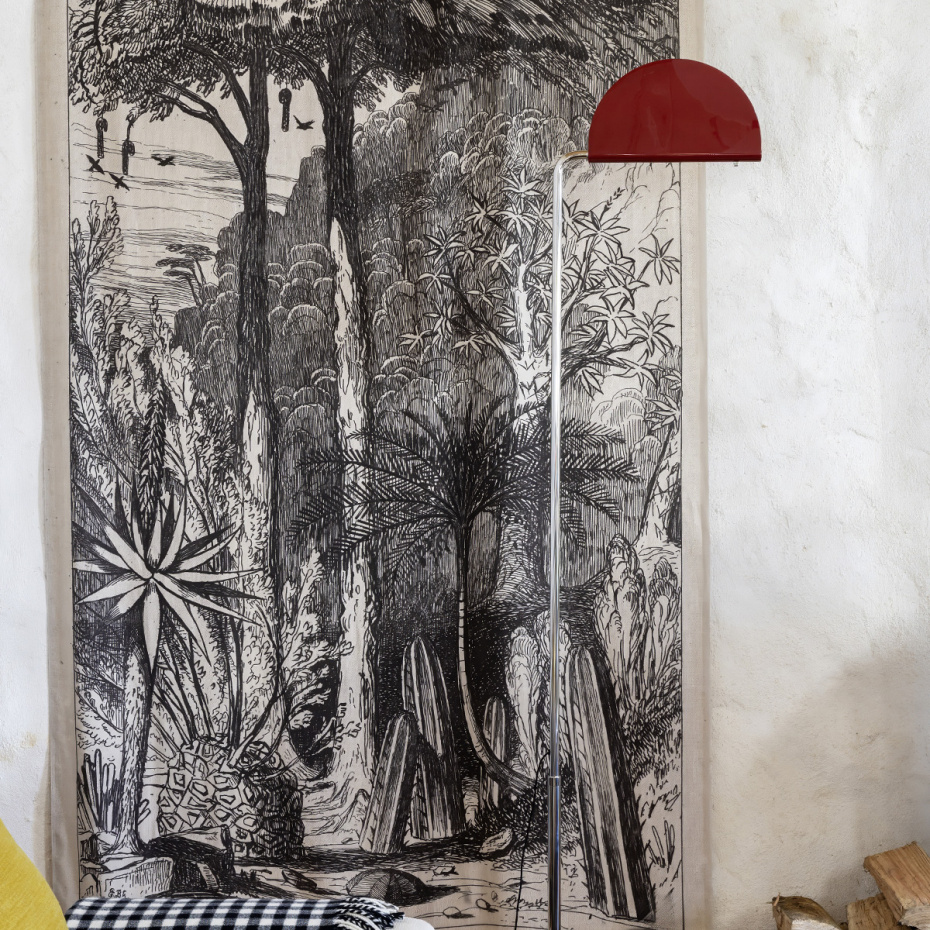 Mezzaluna Golvlampa Red