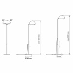 Mezzaluna Golvlampa Blue Mezzaluna Golvlampa Blue