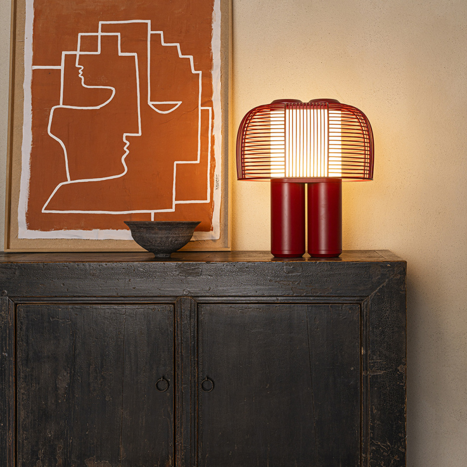 Yasuke Bordslampa Red/Red