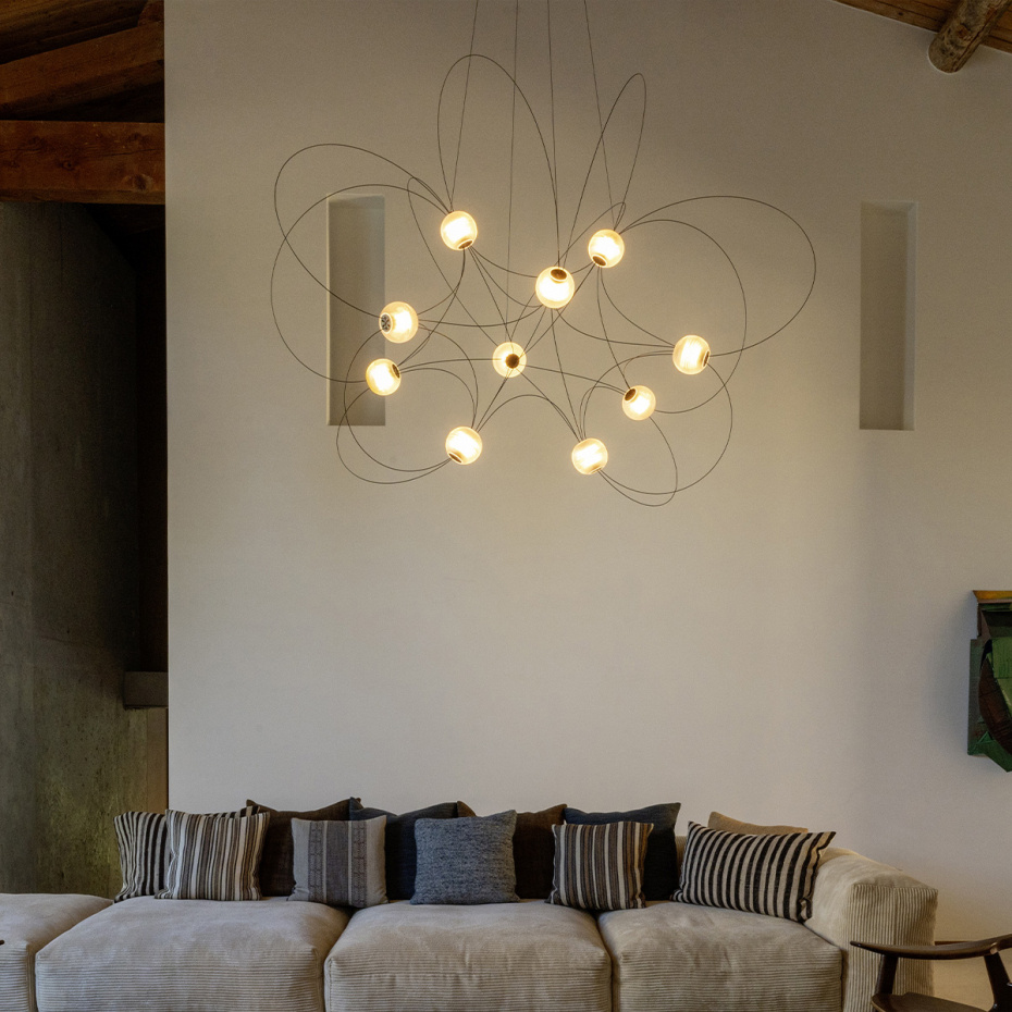 Munari 10 Ljuskrona Black