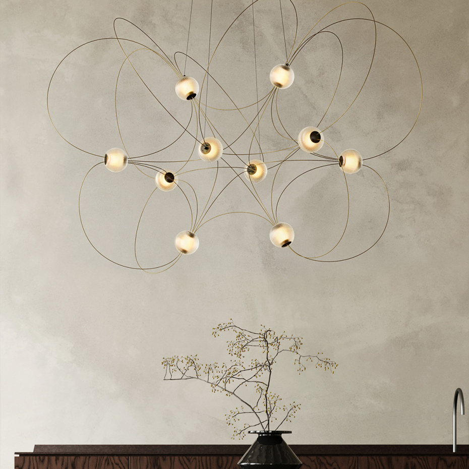 Munari 10 Ljuskrona Gold