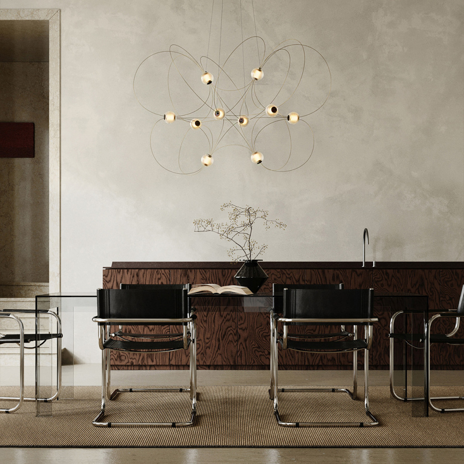 Munari 10 Ljuskrona Gold