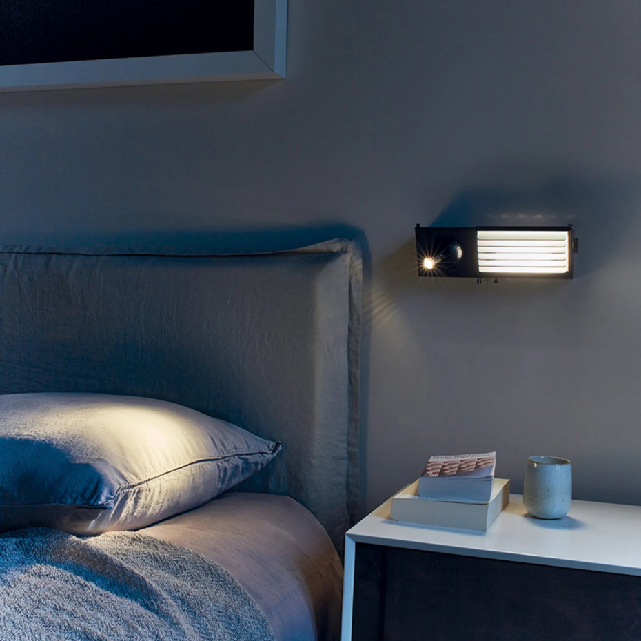 Biny Bedside Left Vägglampa Black/Black