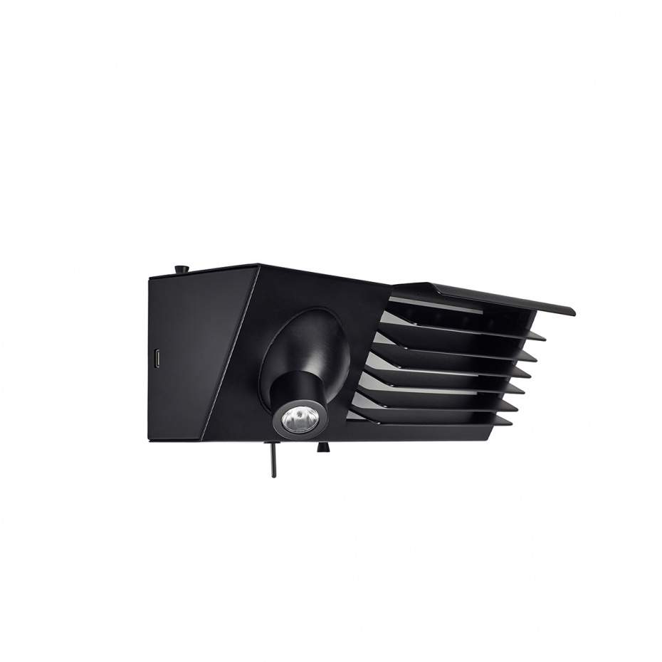 Biny Bedside Right Vägglampa Black/White