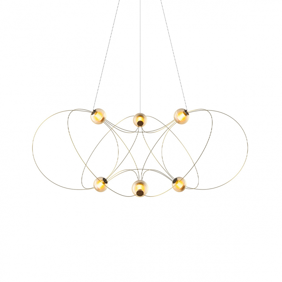 Munari 6 Ljuskrona Gold