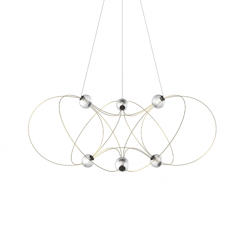 Munari 6 Ljuskrona Gold