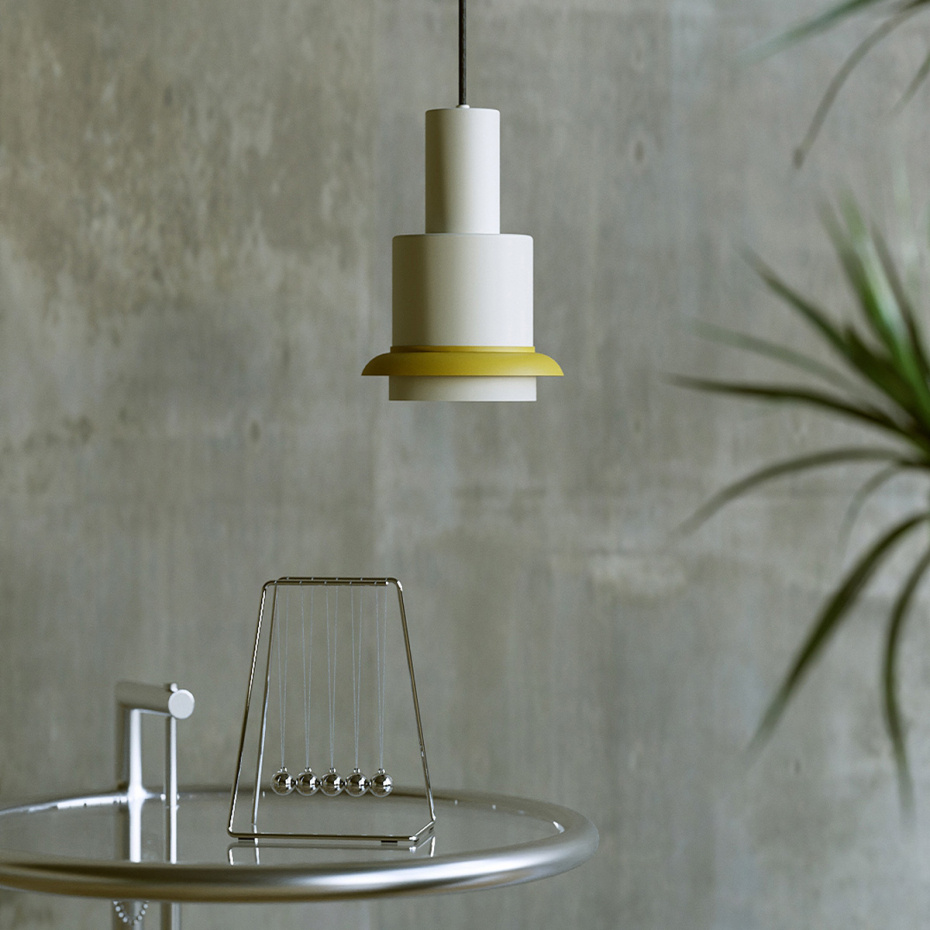 Chaumont 150 Pendel White/Yellow