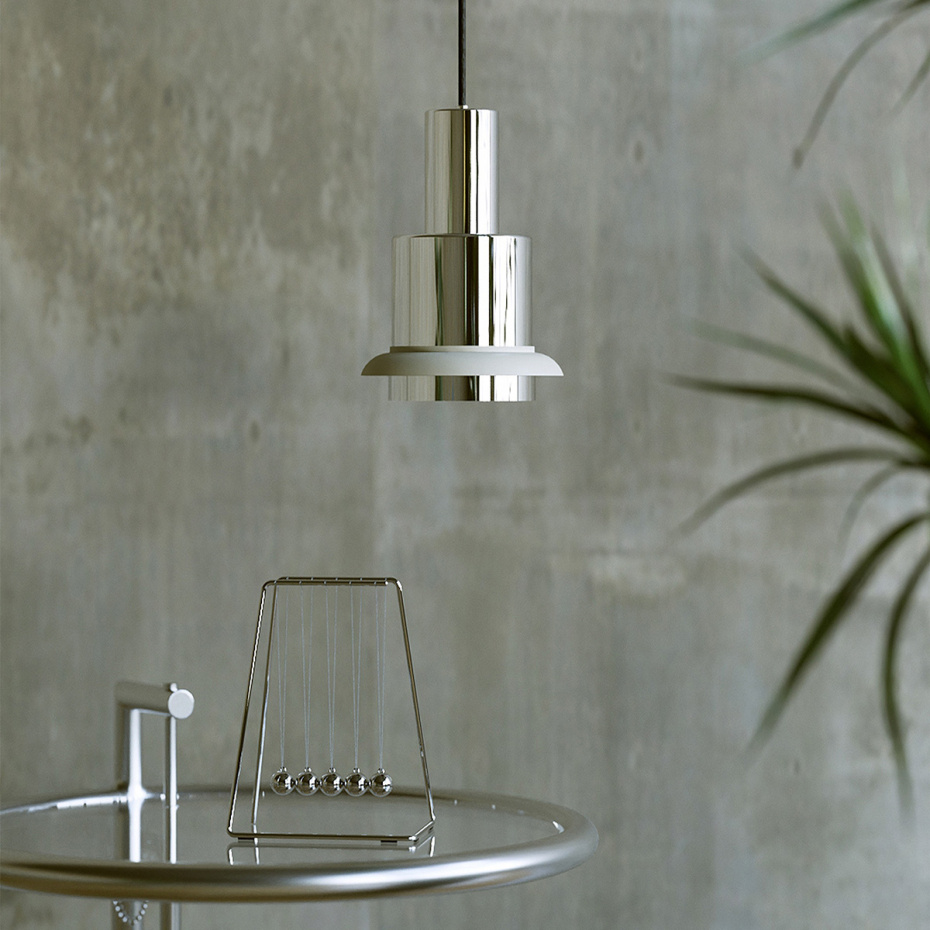 Chaumont 150 Pendel Nickel/White